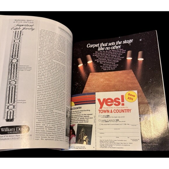 1984 MARCH TOWN & COUNTRY MAGAZINE - FRAUKE QUAST CARNIVAL IN VENICE - Picture 8 of 13